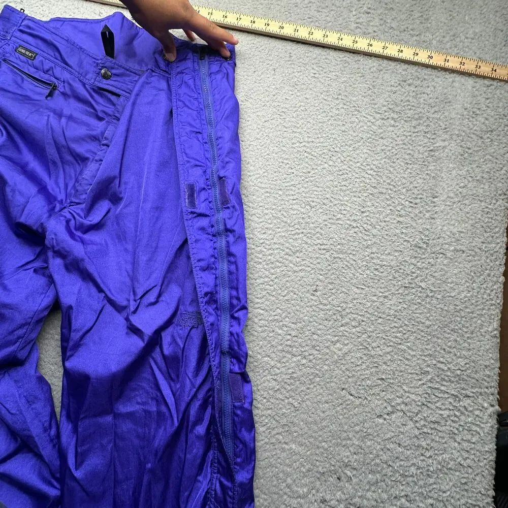 Vintage The North Face Gore-Tex Purple Ski Pants Mens XL Black Hybrid Sizing